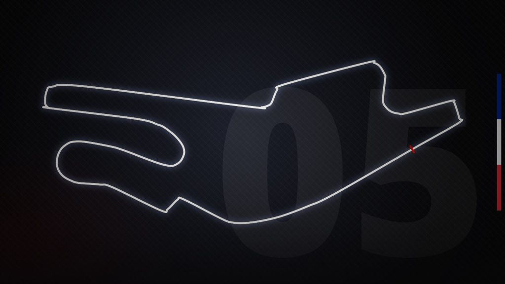 Round 5 — Grand Prix De France — circuit outline