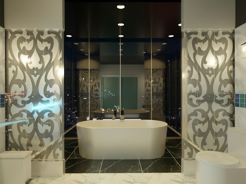 Classic Coral Gables Mediterranean on Granada Boulevard — bathroom