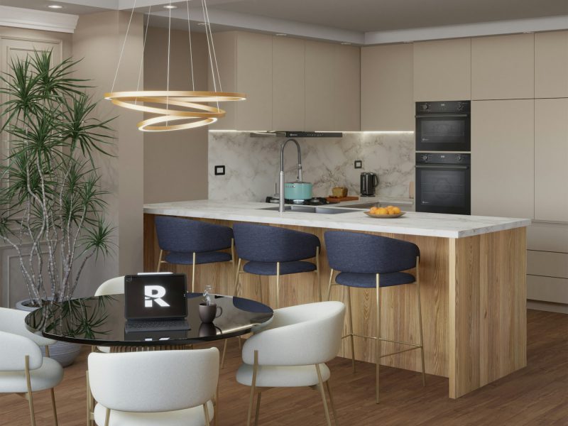Classic Coral Gables Mediterranean on Granada Boulevard — kitchen