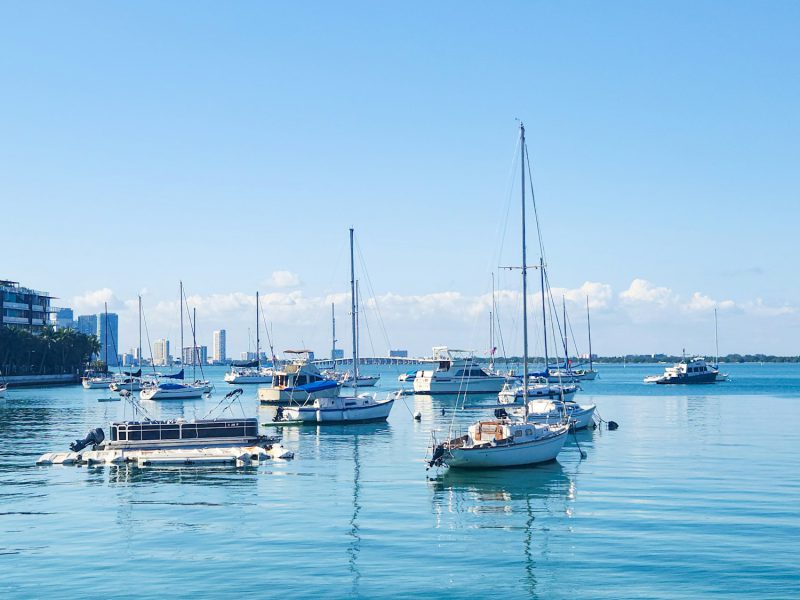 Bayfront two-bedroom with marina and Dinner Key views — view from the residence