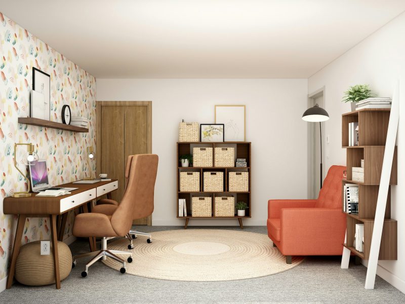 Classic Coral Gables Mediterranean on Granada Boulevard — home office
