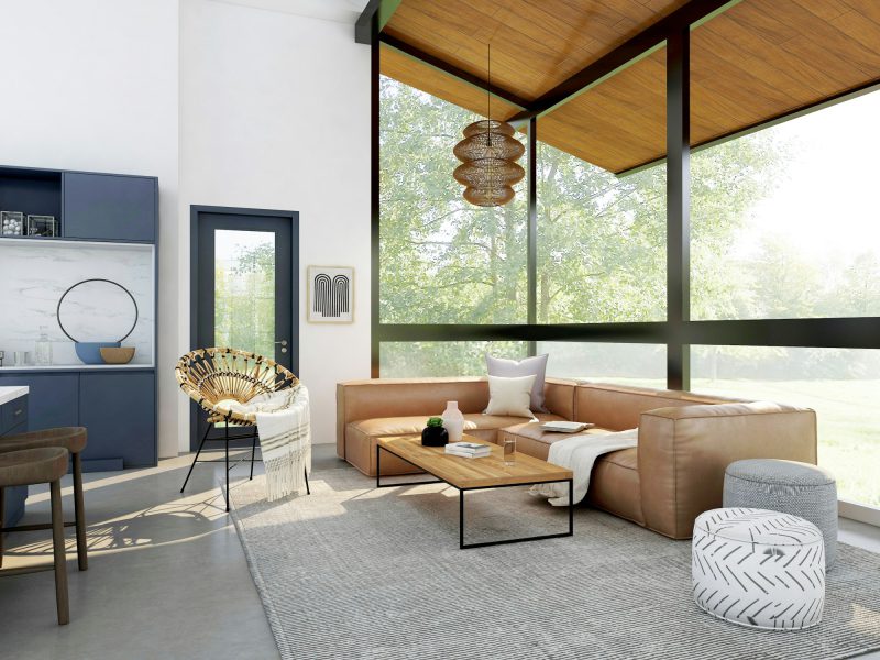 Di Lido Island waterfront with 75 feet of dockage — living room