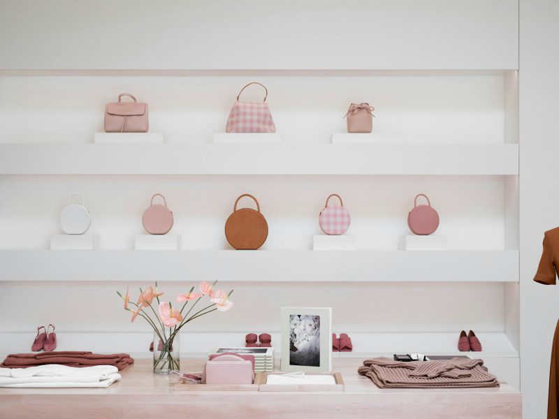 Flagship retail space on NE 40th Street — display wall