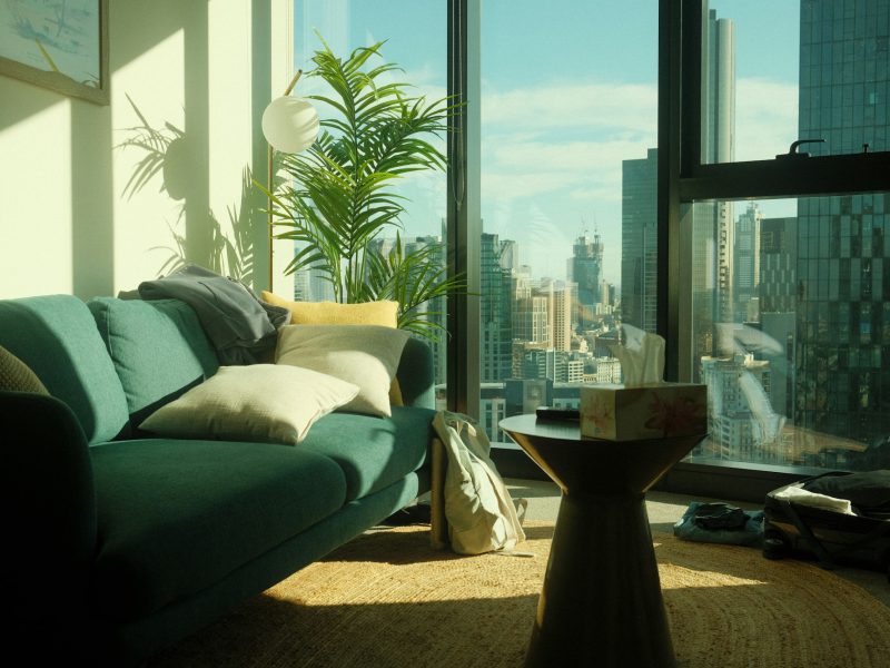 South of Fifth oceanfront residence with sunrise views — living room