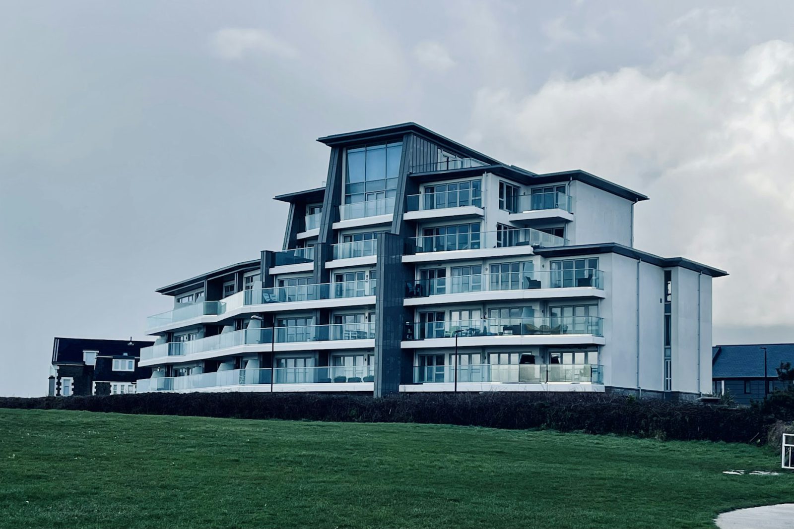 Boutique oceanfront condo in a brand-new building — exterior