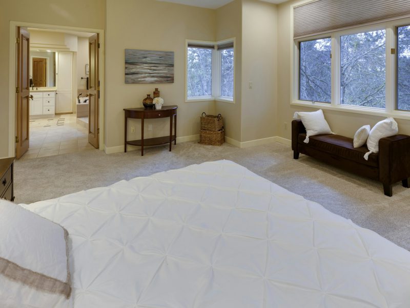 West Avenue two-bedroom with sunset bay views — bedroom