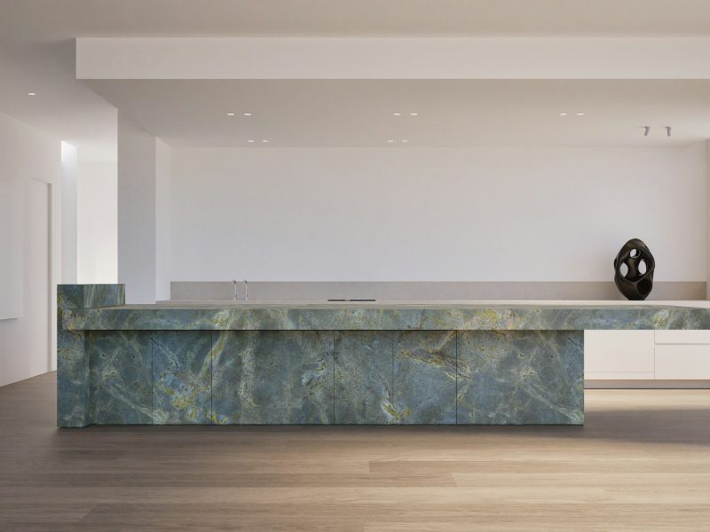 Bay Road penthouse with a private rooftop pool — kitchen