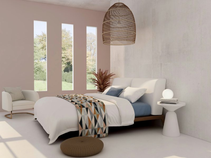 Sunset-facing one-bedroom at Paraiso Bay — bedroom