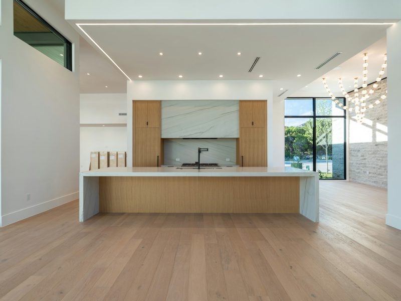 Bayfront two-bedroom with marina and Dinner Key views — kitchen