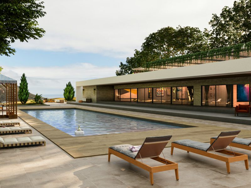 Di Lido Island waterfront with 75 feet of dockage — pool and garden