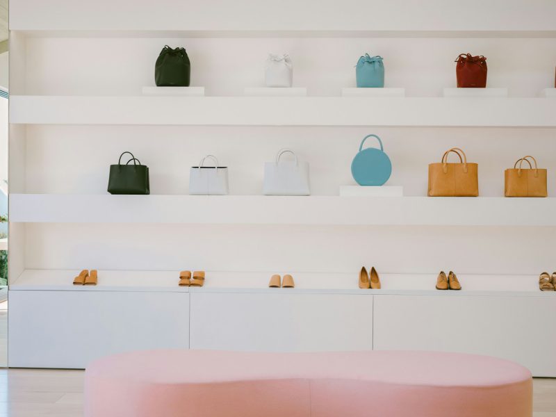 Flagship retail space on NE 40th Street — display wall