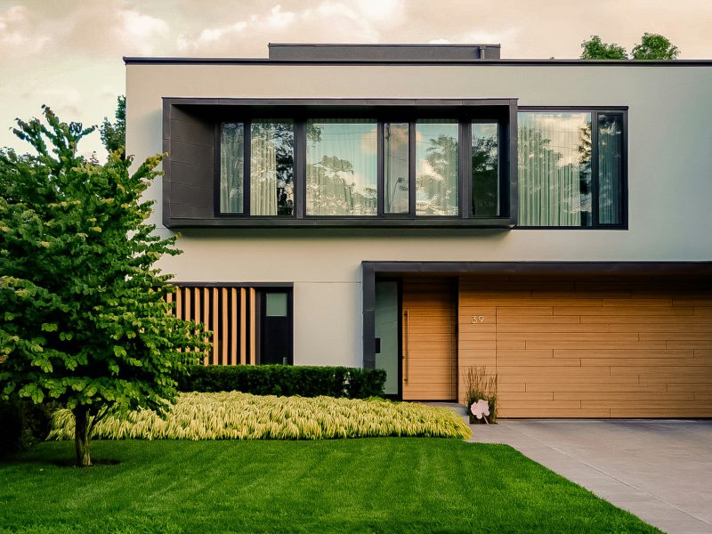 Brand-new townhouse on a tree-lined Gables street — exterior