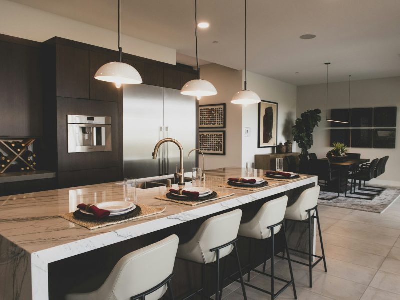 Normandy Isle waterfront ranch with a private dock — kitchen