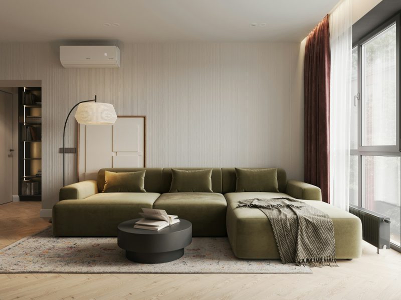 Sky-high Brickell condo with bay views — living room