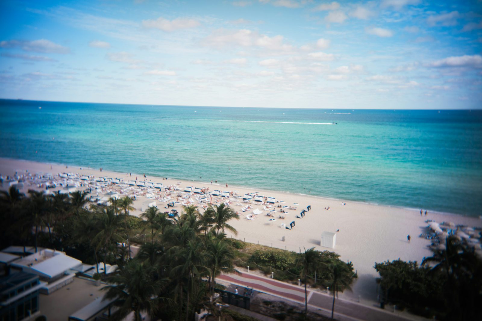 Furnished two-bedroom on the Sunny Isles sand — view from the residence
