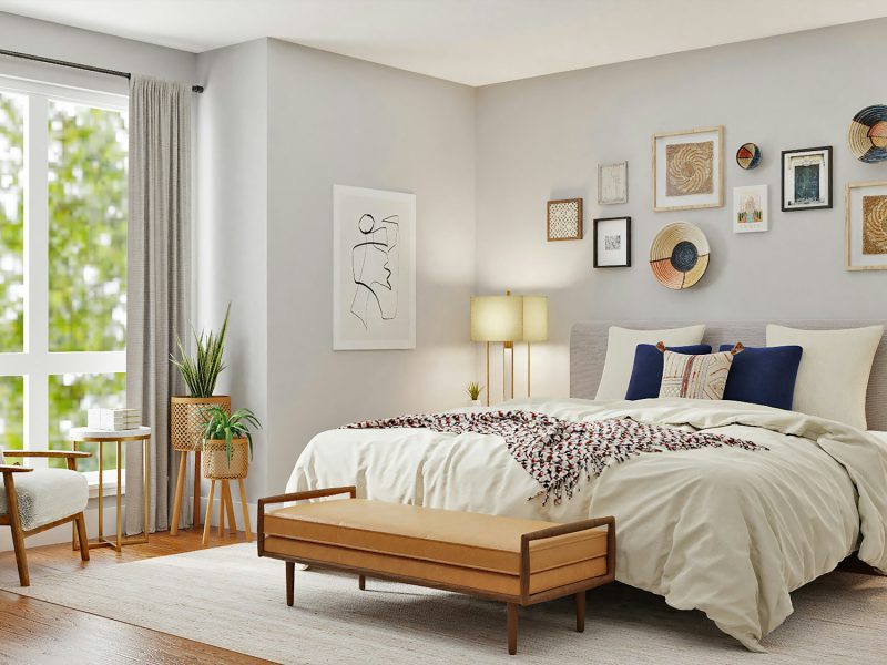 Garden townhouse on a quiet street in The Roads — bedroom