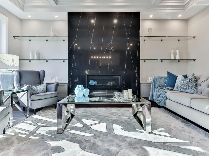 Normandy Isle waterfront ranch with a private dock — living room