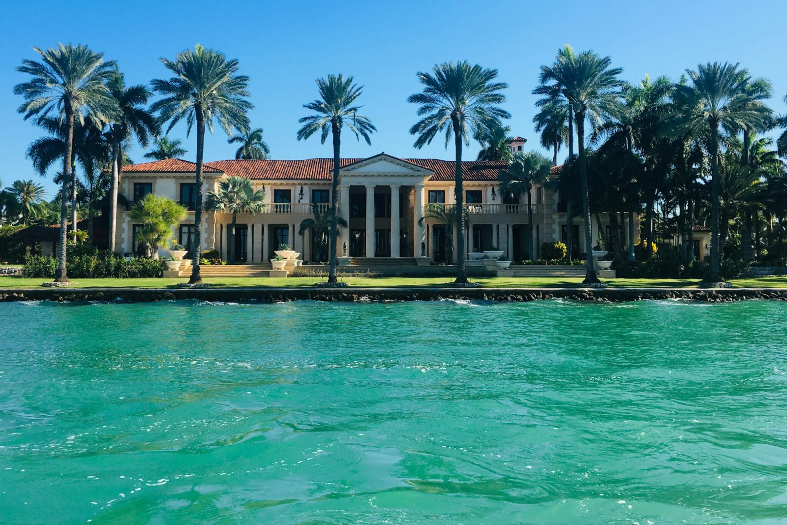 Gables Estates bayfront villa with deep-water dockage — exterior