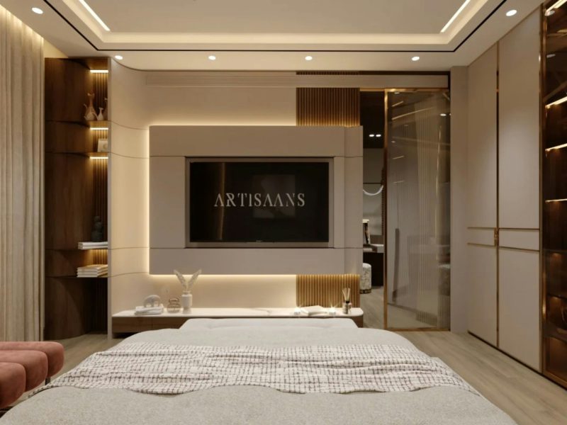 Bay Road penthouse with a private rooftop pool — bedroom