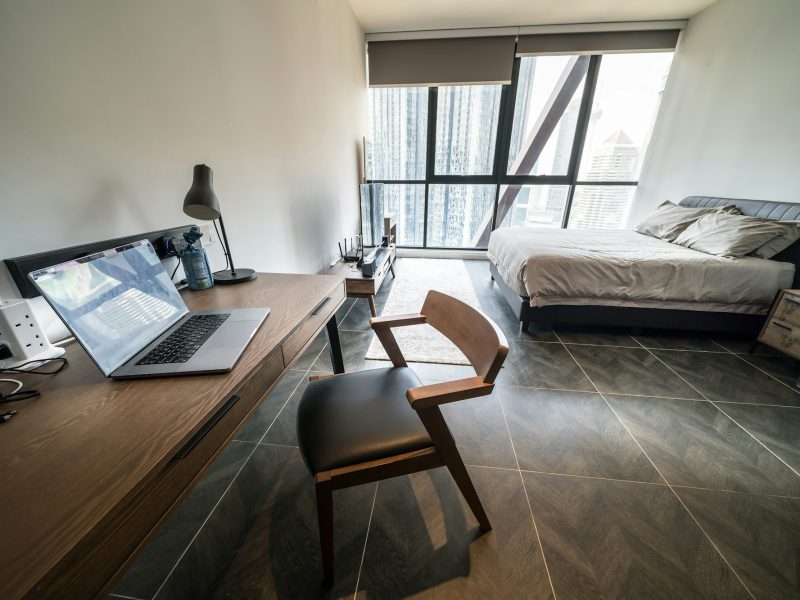 Biscayne Boulevard two-bedroom facing Bayfront Park — bedroom