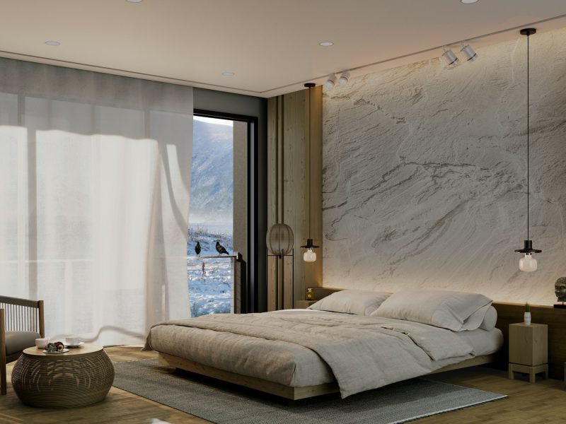 Bay Road penthouse with a private rooftop pool — bedroom