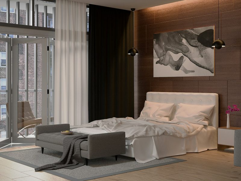 Faena District two-bedroom with beach service — bedroom