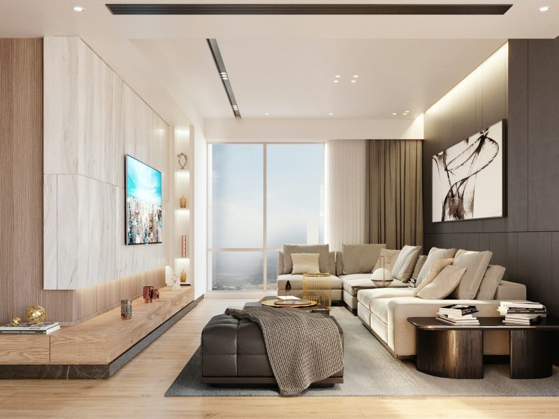 Bal Harbour oceanfront with a private elevator foyer — living room
