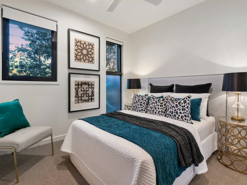 Oceanfront one-bedroom on the Mid-Beach boardwalk — bedroom