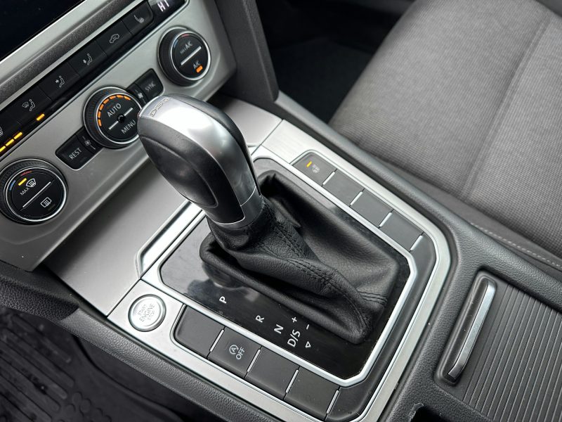 Volkswagen Passat B8 DSG automatic gear shifter close-up