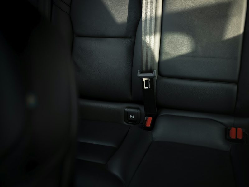 Back seats of a car