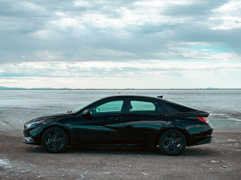 Black Hyundai Elantra, additional view