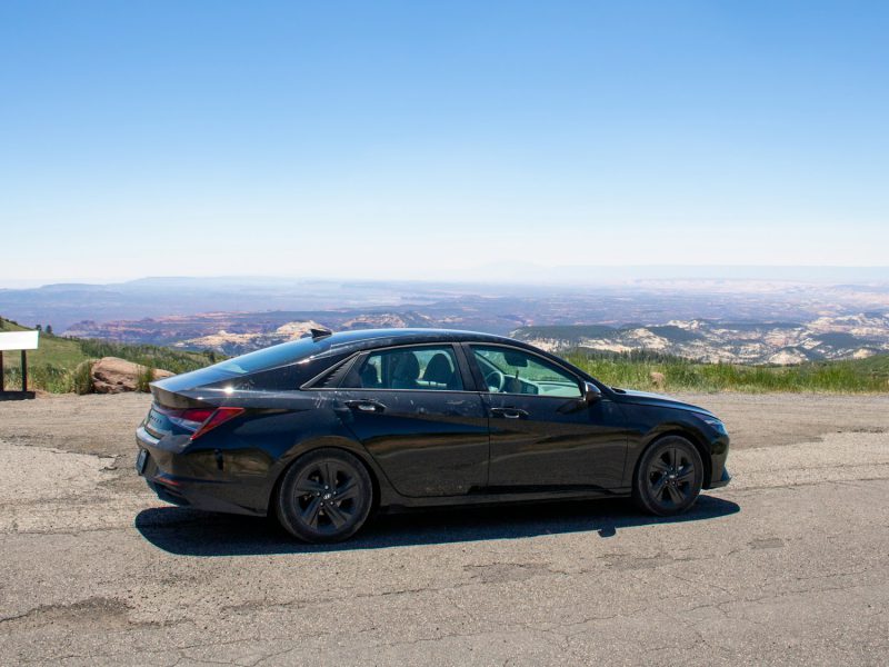 Black Hyundai Elantra, additional view