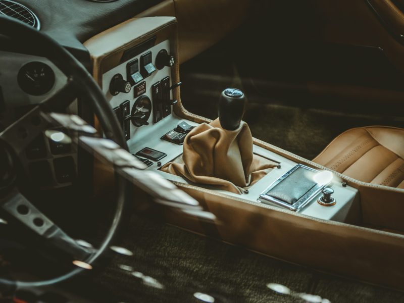 Leather car interior