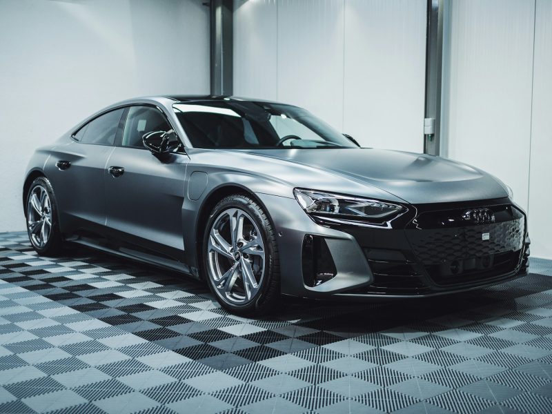 Gray Audi e-tron GT, additional view