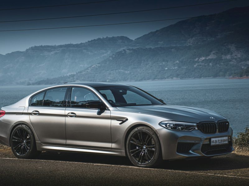 Gray BMW M5, additional view