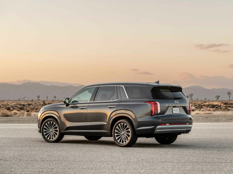 Gray Hyundai Palisade, side profile