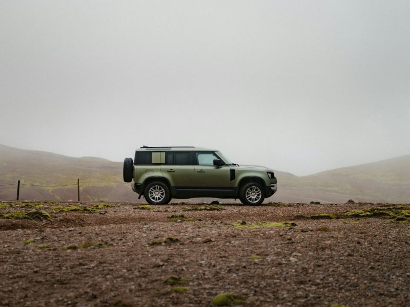 Green Land Rover Defender, additional view