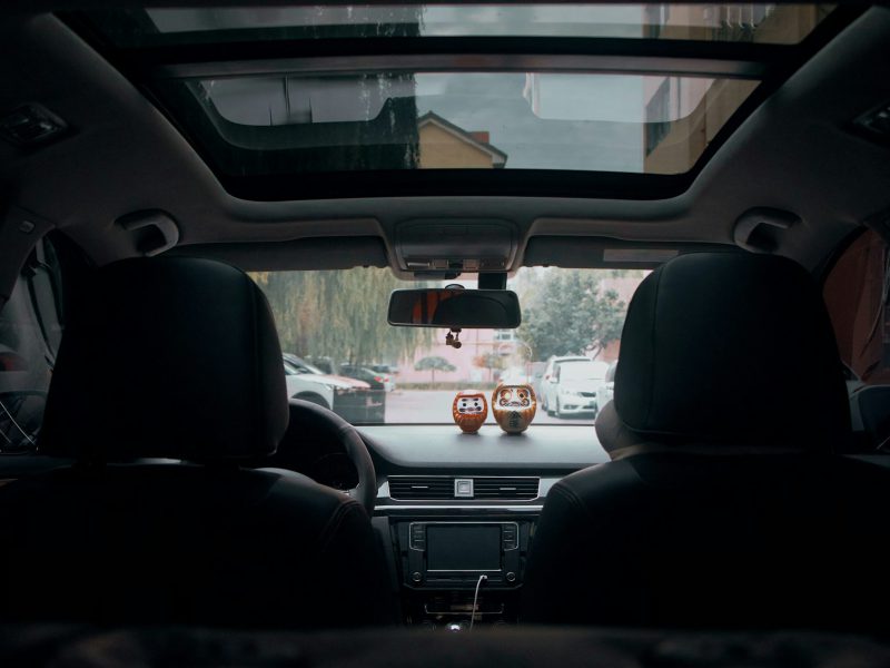Photo of black vehcile dashboard