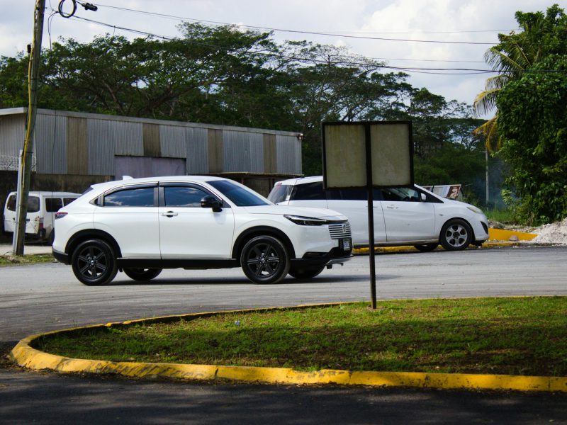 White Honda HR-V, front three-quarter view