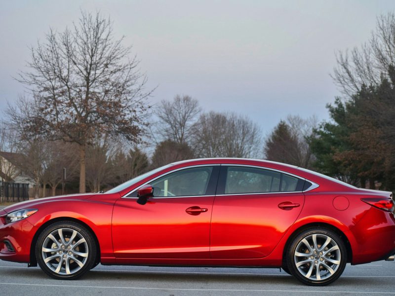 Red Mazda Mazda6, additional view