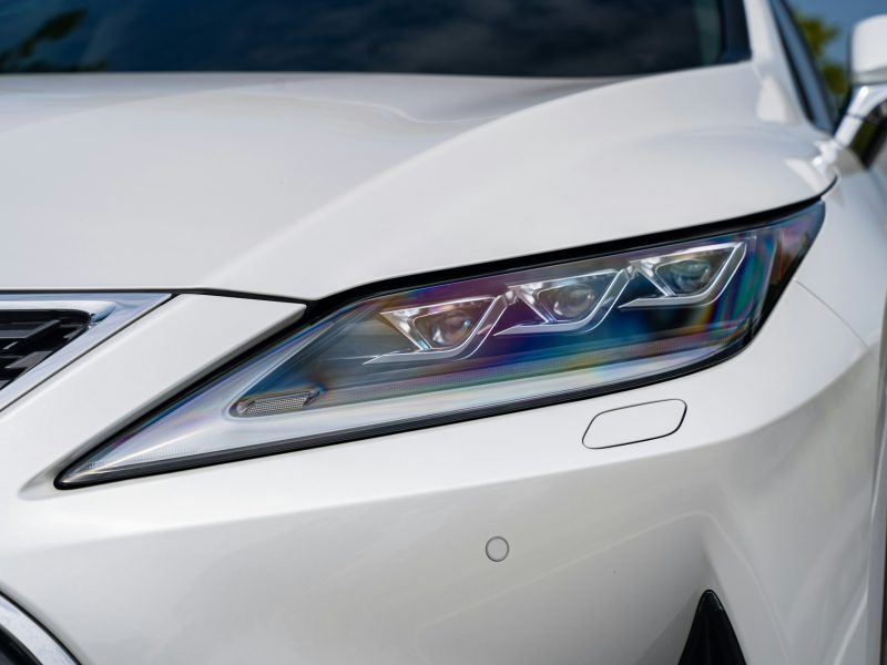 White Lexus RX, additional view