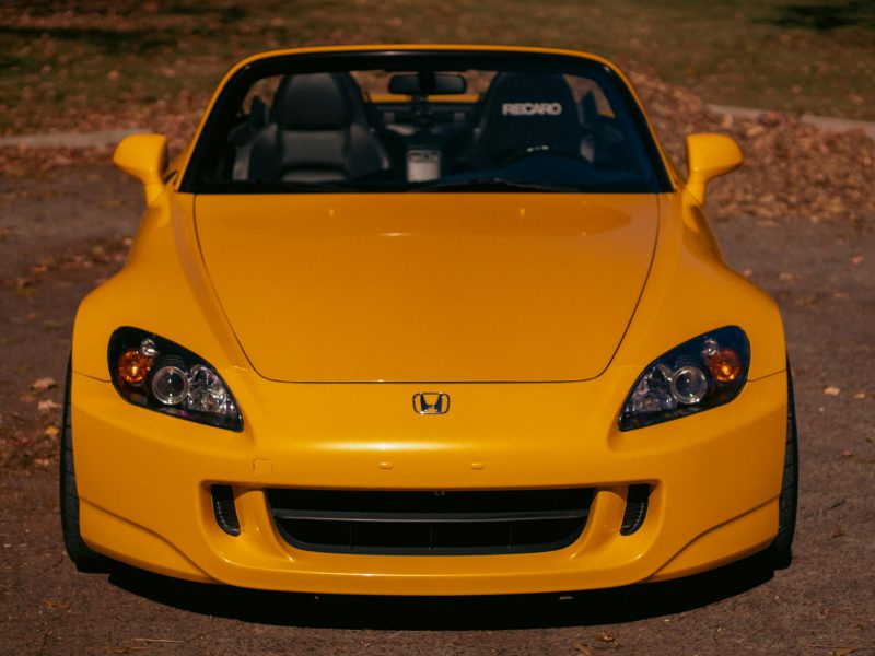 Yellow Honda S2000, additional view