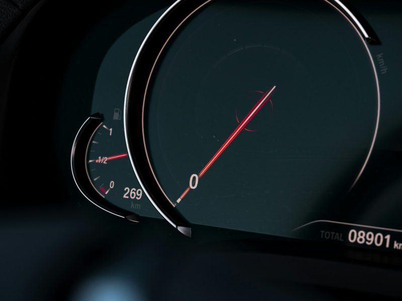 Black dashboard