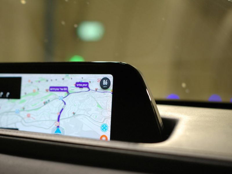 Close photo of display in car mazda cx-30