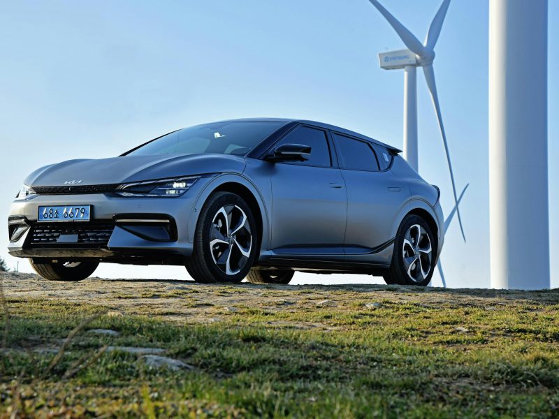 Gray Kia EV6, additional view