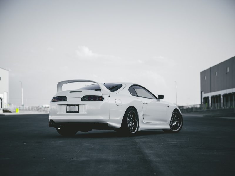 White Toyota Supra, additional view