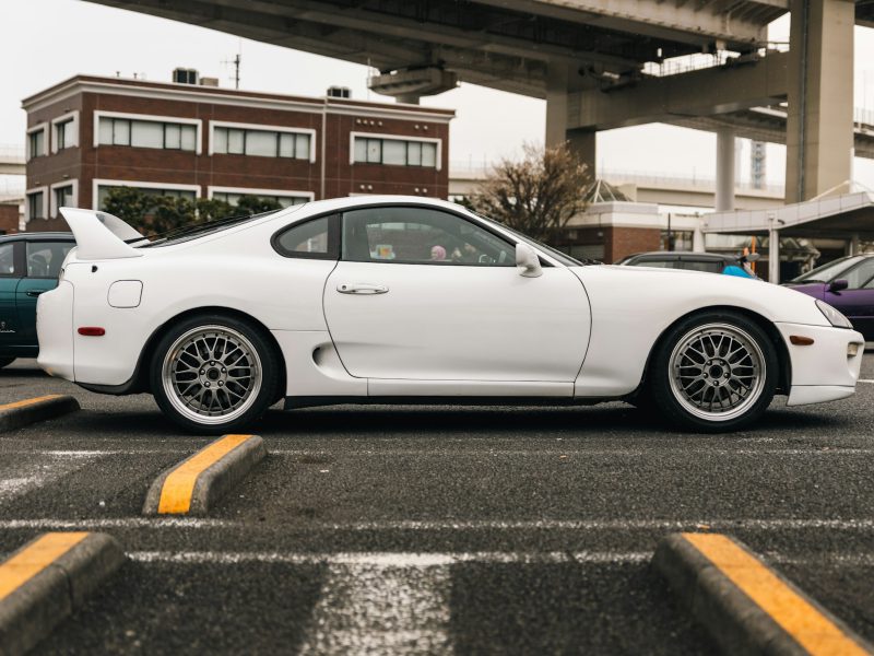White Toyota Supra, additional view