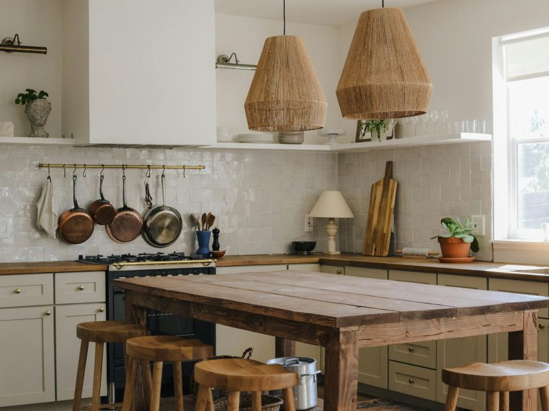 Kitchen with an island