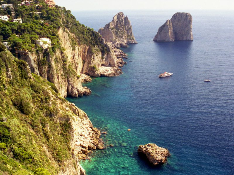Capri — view of the coast