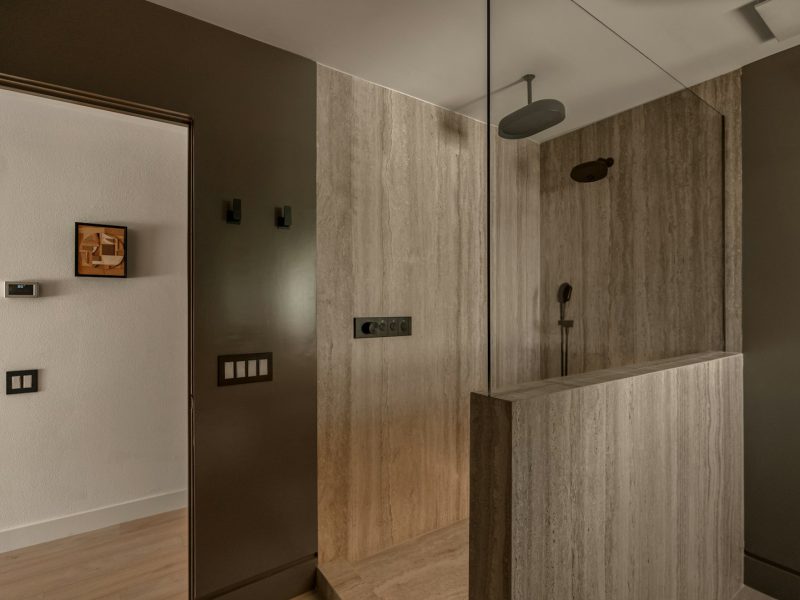 Bathroom with a walk-in shower
